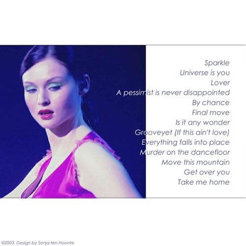 CD Sophie Ellis-Bextor - binnenkant, �sonja227